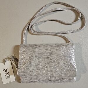 HOBO Silver Crossbody Bag